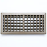 airgrilles 6" x 14" floor register with louvered design heavy duty walkable design with damper floor vent grille easy to adjust air supply lever brown hnd-flg-br-6x14  1